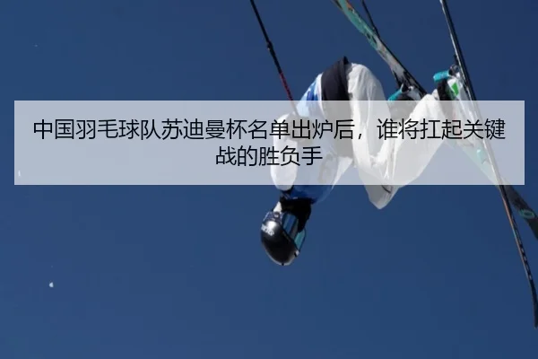 中国羽毛球队苏迪曼杯名单出炉后，谁将扛起关键战的胜负手 | kaiyun