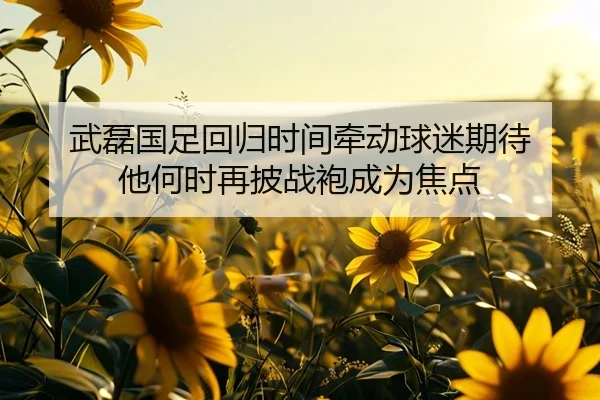 武磊国足回归时间牵动球迷期待 他何时再披战袍成为焦点 - kaiyun